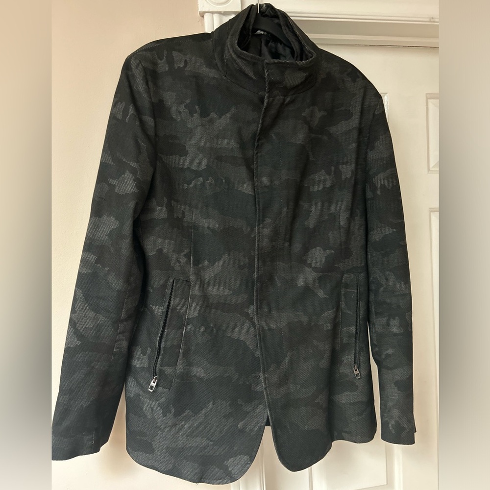 Mens zara camo pattern casual dress jacket
